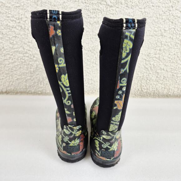 Bogs Classic High Autumn 2 Women’s Size 7 Floral Insulated Pull Up WP Rain Boot - Picture 6 of 7